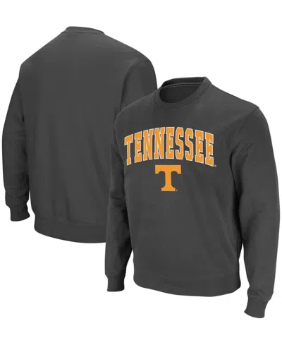 Colosseum Men's Tennessee Chattanooga Mocs Arch Over Logo Pullover Sweatshirt In Charcoal