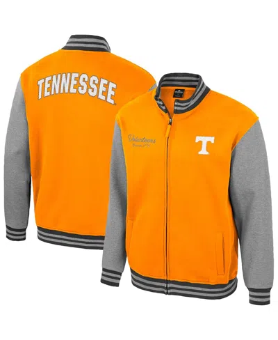 Colosseum Men's Tennessee Orange Tennessee Volunteers Ambi-turner Full-zip Varsity Jacket