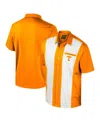 Colosseum Men's Tennessee Orange Tennessee Volunteers Strike Bowling Button-up Shirt In Yellow