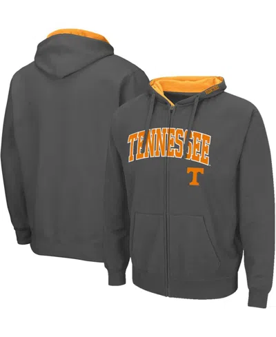 Colosseum Men's Charcoal Tennessee Volunteers Arch Logo 3.0 Full-zip Hoodie