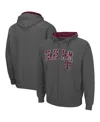 Colosseum Men's Charcoal Texas A M Aggies Arch Logo 3.0 Pullover Hoodie In Charcoal