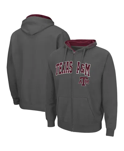 Colosseum Men's Charcoal Texas A M Aggies Arch Logo 3.0 Pullover Hoodie