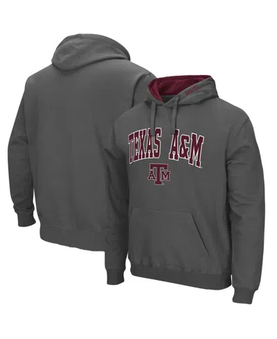 Colosseum Men's Texas A M Aggies Arch Logo 3.0 Pullover Hoodie In Charcoal