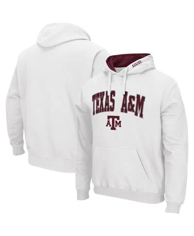 Colosseum Men's Texas A M Aggies Arch Logo 3.0 Pullover Hoodie In White