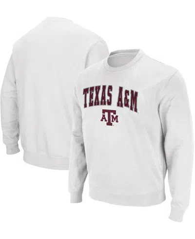 Colosseum Men's Florida State Seminoles Arch & Logo Tackle Twill Pullover Sweatshirt In White
