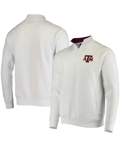 Colosseum Men's Texas A M Aggies Tortugas Logo Quarter-zip Jacket In White