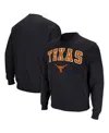 Colosseum Men's Texas Longhorns Arch & Logo Pullover Sweatshirt In Black