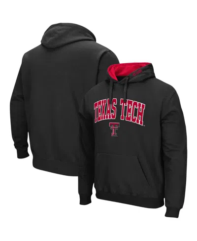 Colosseum Men's Texas Tech Red Raiders Arch & Logo 3.0 Pullover Hoodie In Black