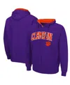 Colosseum Men's Purple Clemson Tigers Arch Logo 3.0 Full-zip Hoodie In Purple