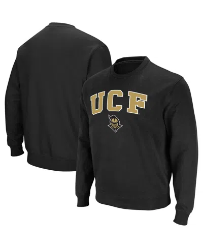 Colosseum Black Ucf Knights Arch Over Logo Pullover Sweatshirt