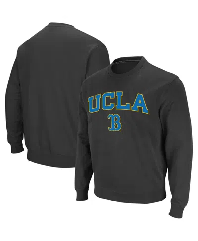 Colosseum Men's Ucla Bruins Arch & Logo Crew Neck Sweatshirt In Charcoal