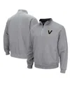 Colosseum Heather Gray Vanderbilt Commodores Tortugas Quarter-zip Jacket In Heather Gray