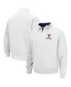 Colosseum Men's Virginia Cavaliers Tortugas Team Logo Quarter-zip Jacket In White
