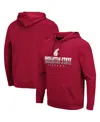 Colosseum Crimson Washington State Cougars Lantern Pullover Hoodie In Crimson