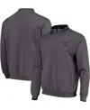 Colosseum Men's Charcoal West Virginia Mountaineers Tortugas Logo Quarter-zip Jacket In Charcoal