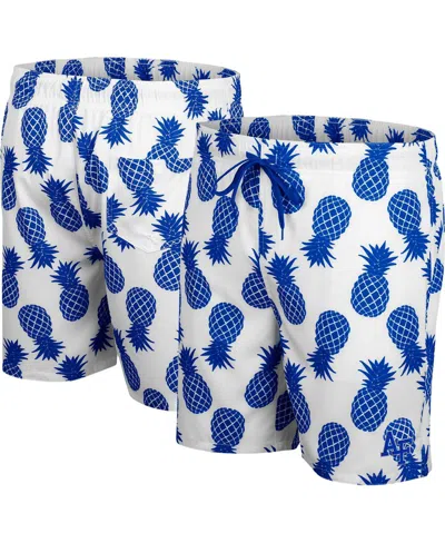 Colosseum Men's White Air Force Falcons Pineapples Swim Shorts