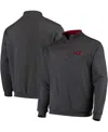 Colosseum Men's Arkansas Razorbacks Tortugas Logo Quarter-zip Jacket In Charcoal