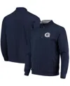 Colosseum Men's Navy Georgetown Hoyas Tortugas Logo Quarter-zip Jacket In Navy