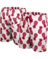 Colosseum Men's  White, Scarlet Nebraska Huskers Pineapple Swim Shorts In White