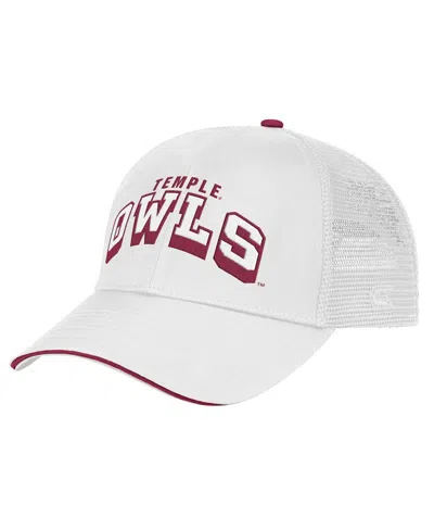 Colosseum Men's White Temple Owls Wyatt Adjustable Hat