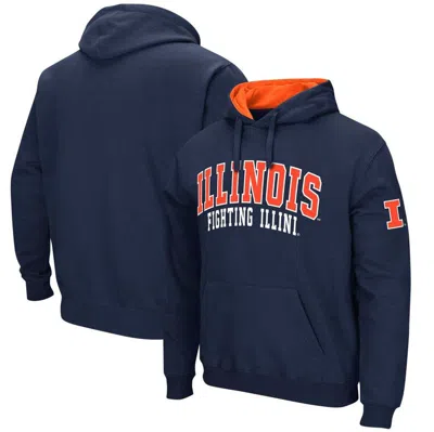 Colosseum Navy Illinois Fighting Illini Double Arch Pullover Hoodie