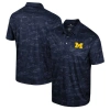 COLOSSEUM COLOSSEUM NAVY MICHIGAN WOLVERINES DALY PRINT POLO