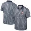 Colosseum Navy Virginia Cavaliers Striped Polo