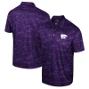 COLOSSEUM COLOSSEUM PURPLE KANSAS STATE WILDCATS DALY PRINT POLO