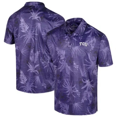 Colosseum Purple Tcu Horned Frogs Palms Team Polo