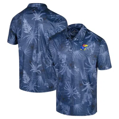 Colosseum Men's Royal Kansas Jayhawks Big Tall Palms Polo