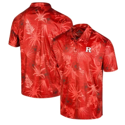 Colosseum Scarlet Rutgers Scarlet Knights Palms Team Polo