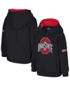 Colosseum Toddler Black Ohio State Buckeyes Big Logo Volume Fleece Pullover Hoodie In Black
