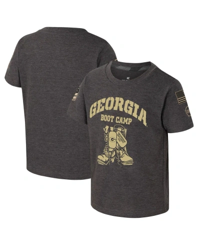 Colosseum Babies' Toddler Boys And Girls  Charcoal Georgia Bulldogs Oht Military-inspired Appreciation Boot C