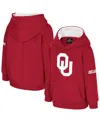Colosseum Toddler Crimson Oklahoma Sooners Big Logo Volume Fleece Pullover Hoodie In Burgundy