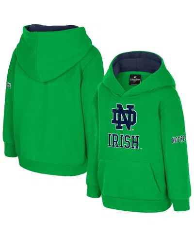 Colosseum Babies' Toddler Kelly Green Notre Dame Fighting Irish Big Logo Volume Fleece Pullover Hoodie