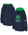 Colosseum Toddler Navy Notre Dame Fighting Irish Big Logo Volume Fleece Pullover Hoodie In Blue