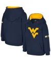 Colosseum Toddler Navy West Virginia Mountaineers Big Logo Volume Fleece Pullover Hoodie In Blue