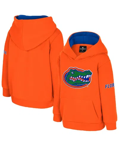 Colosseum Babies' Toddler Orange Florida Gators Big Logo Volume Fleece Pullover Hoodie
