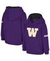 Colosseum Toddler Purple Washington Huskies Big Logo Volume Fleece Pullover Hoodie In Purple