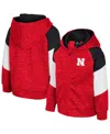 Colosseum Toddler Scarlet Nebraska Huskers Spirit Hollow Full-zip Hoodie In Red