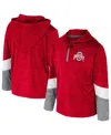Colosseum Toddler Scarlet Ohio State Buckeyes Rylos Quarter-zip Windshirt In Scarlet