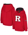 Colosseum Toddler Scarlet Rutgers Scarlet Knights Big Logo Volume Fleece Pullover Hoodie In Red