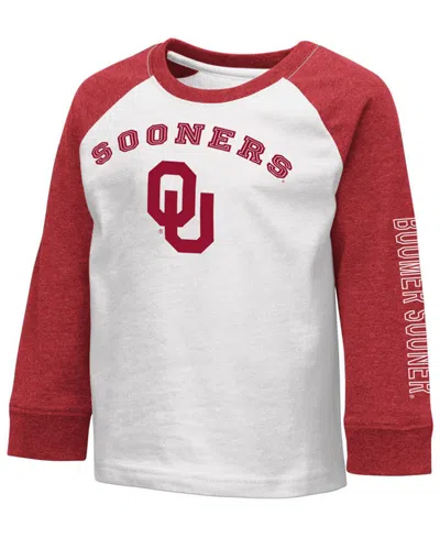 Colosseum Babies' Toddlers Oklahoma Sooners Long Sleeve T-shirt In Crimson
