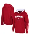 Colosseum Crimson Alabama Crimson Tide Arch & Logo 1 Pullover Hoodie In Crimson
