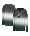 Colosseum Women's Black Michigan State Spartans Winkle Dip Dye Long Sleeve T-shirt