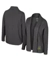 Colosseum Women's Charcoal Michigan Wolverinesâ Dash Cardigan In Gray