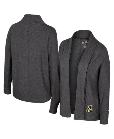 COLOSSEUM WOMEN'S CHARCOAL APPALACHIAN STATE MOUNTAINEERSÂ DASH CARDIGAN