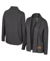 Colosseum Women's Charcoal Michigan Wolverinesâ Dash Cardigan In Gray