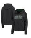 Colosseum Women's Charcoal Michigan State Spartans Arched Name Full-zip Hoodie In Charcoal