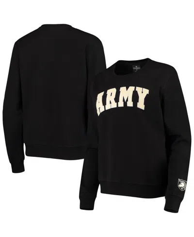 Colosseum Women's  Black Army Black Knights Campanile Pullover Sweatshirt